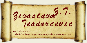 Živoslava Teodorčević vizit kartica